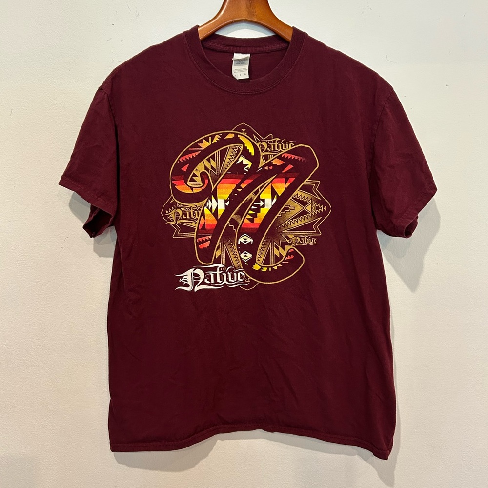 Gildan Burgundy Graphic Tee